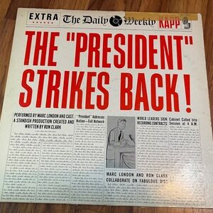 Marc London The President Strikes Back Vinyl LP Kapp KL-1322 Comedy Satire 1963